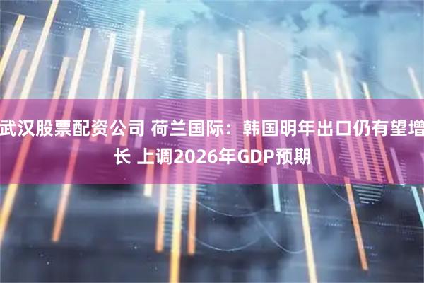 武汉股票配资公司 荷兰国际：韩国明年出口仍有望增长 上调2026年GDP预期